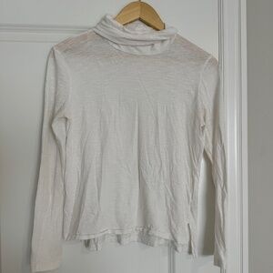 Madewell "whisper cotton" white turtleneck